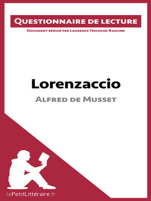 cover image of Lorenzaccio d'Alfred de Musset